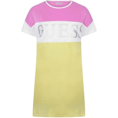 Guess Трикотажна рокля със сребърно лого Guess