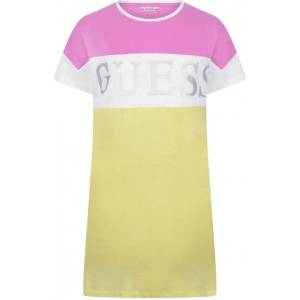 Guess Трикотажна рокля със сребърно лого Guess