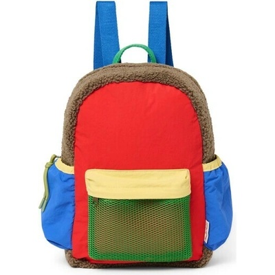 STUDIO NOOS - Patchwork Midi BACKPACK - batůžek Fiery red