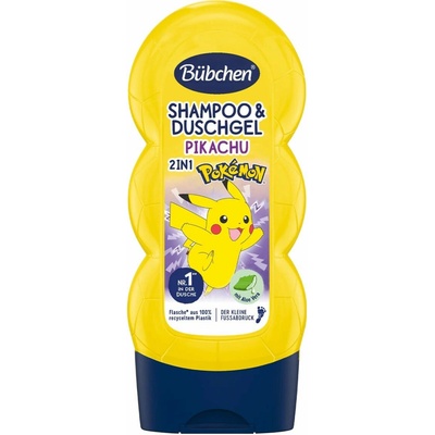 Bübchen Kids 2v1 Šampón a sprchovací gél Pikachu 230 ml