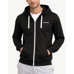 Lotto Full Zip Hoodie Black - magazinko