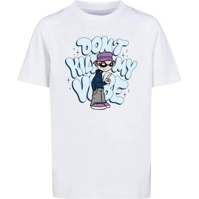 Mister Tee Тениска 'Don't Kill My Vibe' бяло, размер 158-164