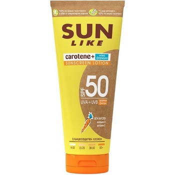 Sun Like Carotene+ Слънцезащитен лосион, SPF50, 200 ml