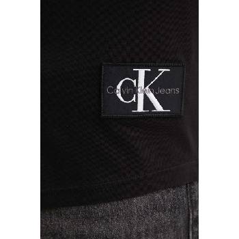 Calvin Klein Jeans Памучна тениска Calvin Klein Jeans в кафяво с апликация J30J323482 (J30J323482)