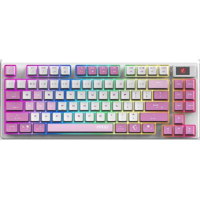 FORGE GK600 TKL Wireless Violet, Безжична, Hot-Swap, PBT, Екран, RGB LED, 2.4GHz, BT, USB-C (FORGE_GK600_TKL_W_VIOLET_US)