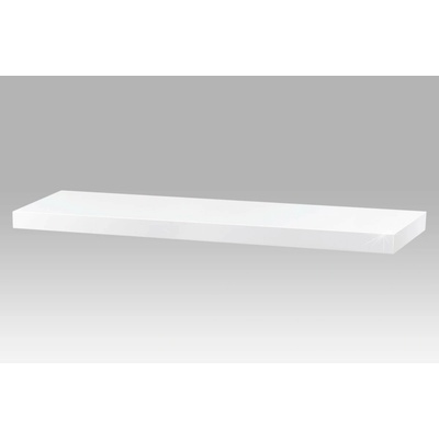 Autronic Polička 80cm P-005 WT - Bílá lesk