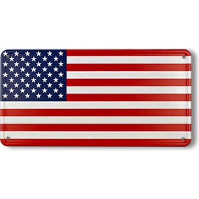 Cedule plechová Promex vlajka USA - barevná