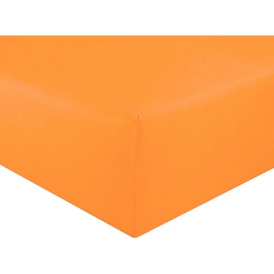 TiaHome Prostěradlo jersey oranžové 200x220