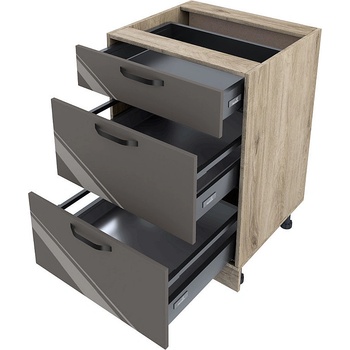 ИРИМ Долен кухненски шкаф Сити АРФ-Антрацит гланц-05-54 60 см