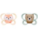 Nuk Силиконови залъгалки NUK Perfect Match Air - 0-2 м, 2 броя, лисица/мече (10174005) - ozone