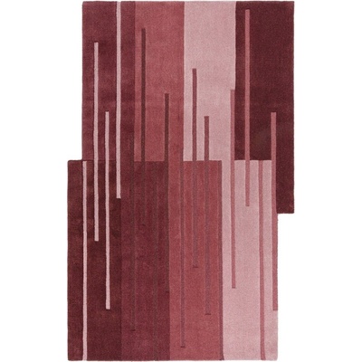 Flair Rugs Ръчно изработен вълнен килим в цвят бордо 150x240 cm Split Ombre Shaped - Flair Rugs (503119376505)