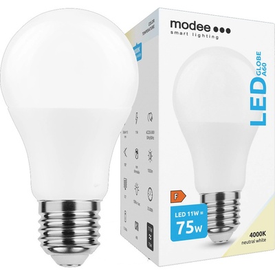 Modee Lighting LED žiarovka E27 11W 4000K A60 75W