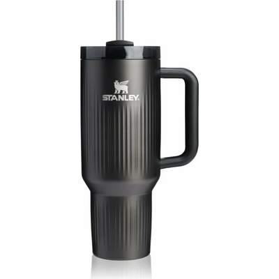 Stanley Quencher H2.O Fluted Tumbler nerezový tumbler s brčkem velký Black PVD 1180 ml