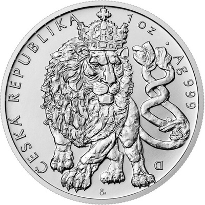 Česká mincovna Stříbrná mince Český lev 2026 stand 1 oz – Zboží Dáma