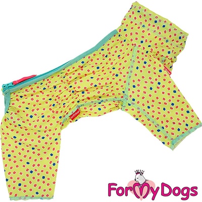 FOR MY DOGS Overal DUSTER SQUARE YELLOW žlutý