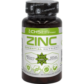 Cvetita Herbal Zinc, 50 mg, 80 капсули, Cvetita Herbal
