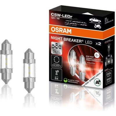 OSRAM NIGHT BREAKER 6418DWNB-ECE-2HB 36mm 6000K 2 бр (3831)