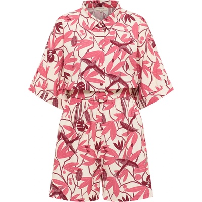 Tranquillo Дамски гащеризон Tranquillo Women's Overall Milaa Jumpsuit - Berry Bird - размер 38 (EU) (102-5343-0112)