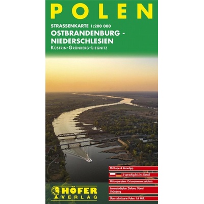 Polsko Východní Braniborsko - Dolní Slezsko - Küstrin / Grünberg / Liegnitz 1:200 000 /automapa