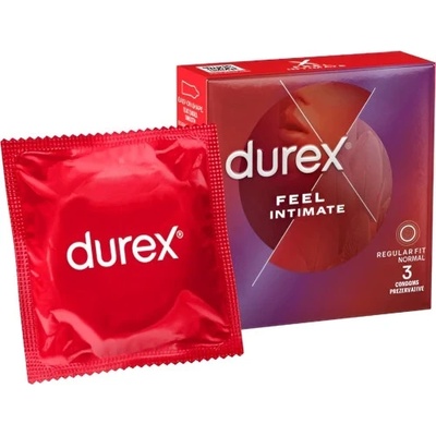 Durex 3 бр. Тънки презервативи Durex Feel Intimate