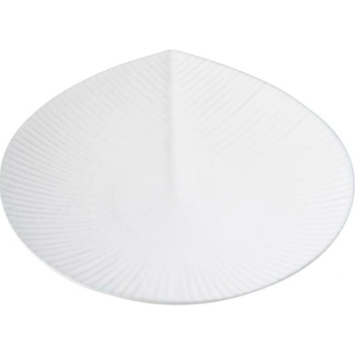 MIJ Tácka na tapas SNOW LEAF 17 cm, biela, keramika