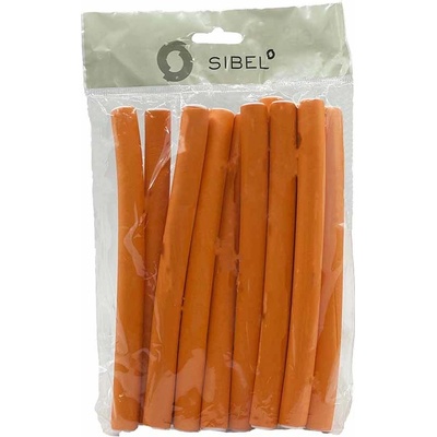 Sibel Flexi Mousse Curlers Short Orange 18 cm x 16 mm 12 ks