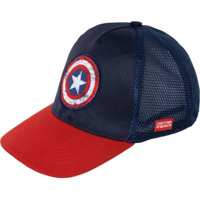 Arditex ЮНОШЕСКА ШАПКА С КОЗИРКА И МРЕЖА captain america 56/58