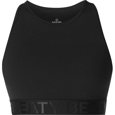 Sweaty betty Women's Logo Medium Impact Sports Bra - black
