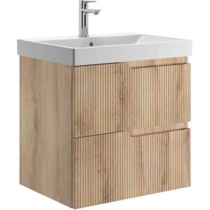 Jika Cubito Style - Шкаф за мивка, 55x57x45 см, 2 чекмеджета, дървесен декор H40J4404023551 (H40J4404023551)