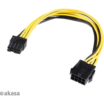 AKASA adaptér 12V ATX 8-Pin to PCIe 6+2 pin Adapter Cable AK-CBPW23-20 Akasa