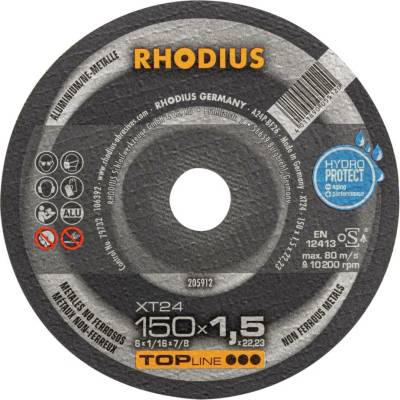 RHODIUS Extra tenký řezný kotouč XT24 150 x 1,5 x 22,23 TOPline 205912