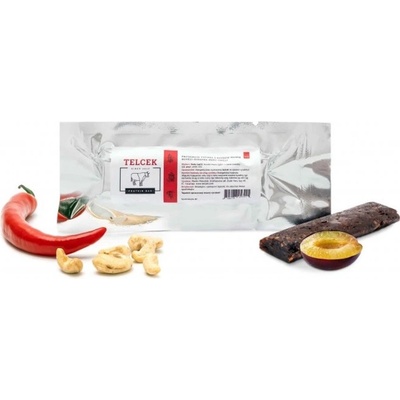 Telcek Hovězí proteinová tyčinka s arašídy datlemi a chilli 50 g