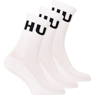 Hugo Чорапи Hugo Men's Qs Iconic Cc Trainer Ankle Socks - White