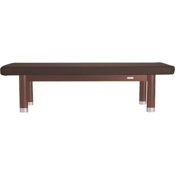 Clap Tzu Ambra Luxusné thajské masážne lehátko Thai Doplnky: vstavané elektrické vyhrievanie Farba čalúnenia: PU hnedá (meteor) Farba konštrukcie: olejovaný wenge 202 x 115 cm 60 kg 13 farieb