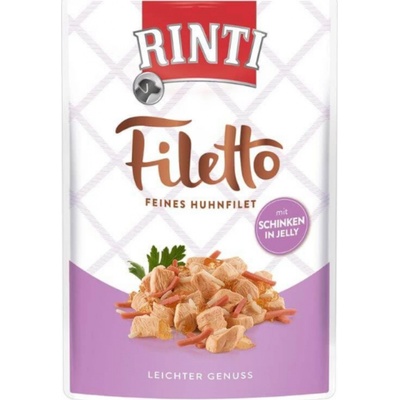 Rinti Dog Filetto Adult kuře a šunka v želé 100 g