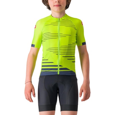 Castelli Aero kid Electric lime/Belgian blue
