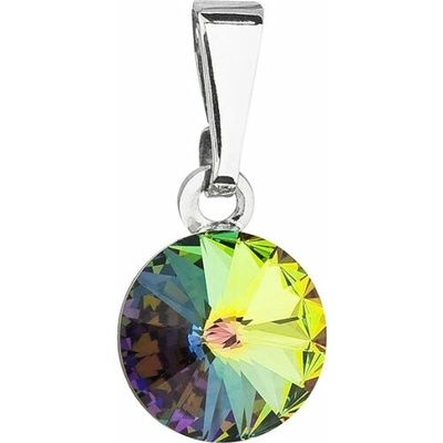 Evolution Group Pavona přívěsek s zeleným krystalem Swarovski 54018.5 vitrail medium