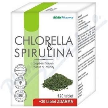 EdenPharma Chlorella Spirulina tablet 120+30