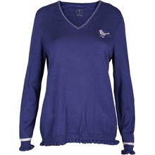 Girls Golf Basic Dámsky sveter Ruffle modrý
