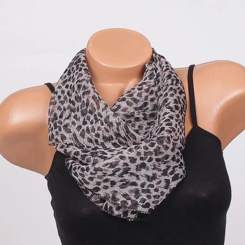 Image 1 of Дамско фишу с животински принт