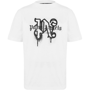 Palm angels Тениска PALM ANGELS Palm Ny Mono Tee Sn99 - White Black