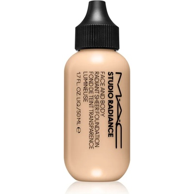 MAC Cosmetics Studio Radiance Face and Body Radiant Sheer Foundation лек фон дьо тен за лице и тяло цвят C0 50ml