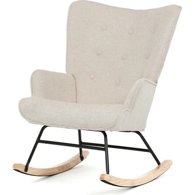 Autronic Houpací křeslo béžová látka AK-373 CRM2 – Zboží Dáma