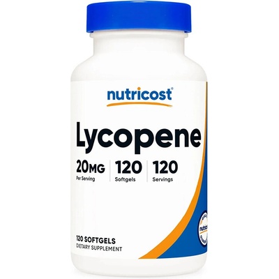 Nutricost Ликопен - Антиоксидантна защита и здраве на простатата, 20 mg, 120 капсули (67377 (432101) NC)