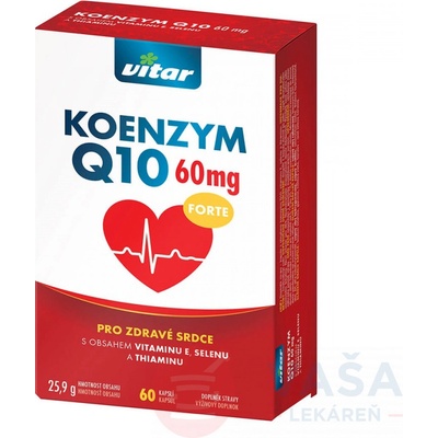 Vitar KOENZYM Q10 FORTE 60 mg 60 kapsúl