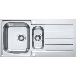 Alveus Line Maxim - Мивка 98x50 см, с регулиране на оттока, от неръждаема стомана 1085943 (1085943) Мивка за вграждане