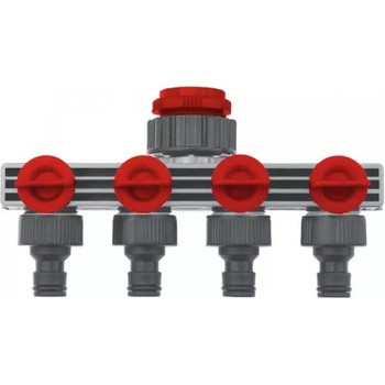 DEDRA Prípojka na kohútik, štvoritá 1/2"-3/4"-1 "