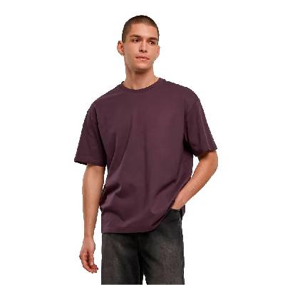 Тениска New morning studios NM003 Oversized short sleeve T-shirt - Purple (Plum Purple)