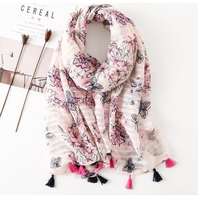 Šatka Carlita ružová KP12257