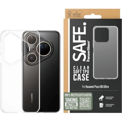 Safe Калъф SAFE - Clear soft, Huawei Pura 80 Ultra, прозрачен (5715685031755)